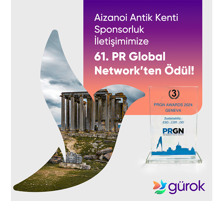 Award from the 61st PR Global Network for our Aizanoi Ancient City Sponsorship  Communication!