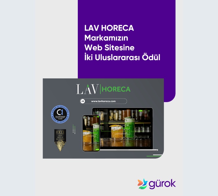 LAV HORECA Markamızın Web Sitesine İki Uluslararası Ödül