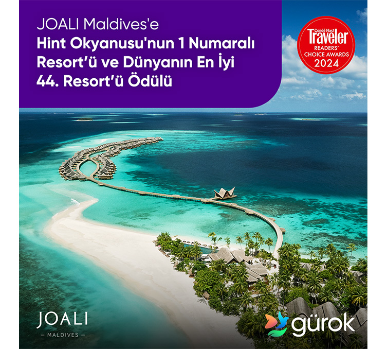 JOALI Maldives Won Two Awards at Condé Nast Traveler Readers' Choice Awards  2024!