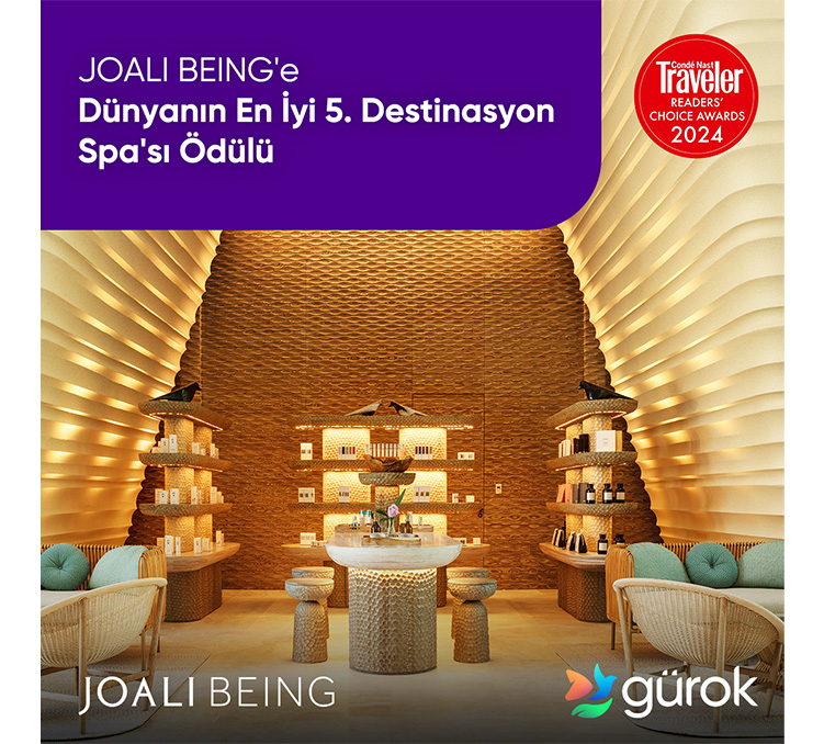 JOALI BEING Won the World's 5th Best Destination Spa Award at the Condé Nast  Traveler Readers' Choice Awards 2024!