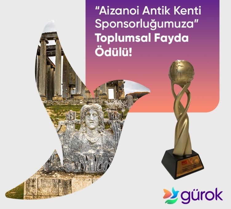 Gürok Group Receives "Social Benefit Award" for Sponsorship of Aizanoi  Ancient City