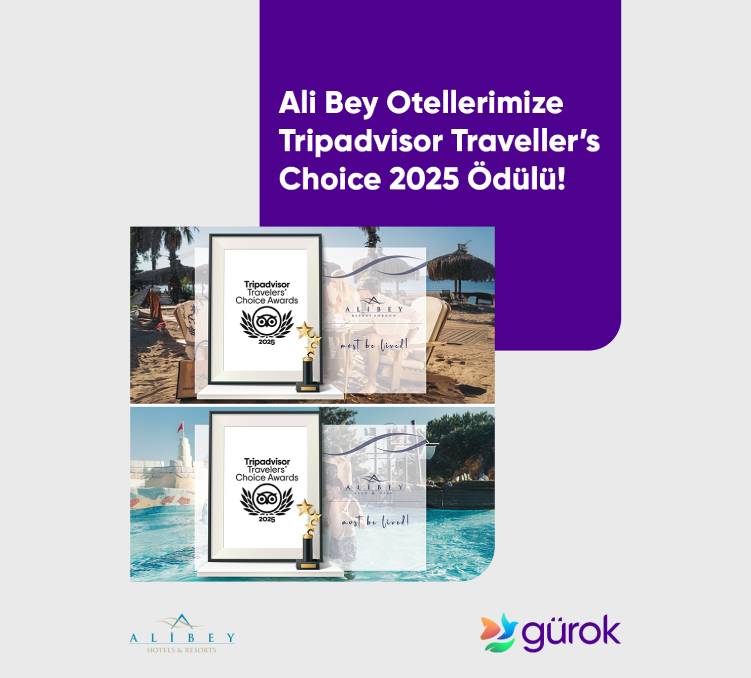 Ali Bey Resort Sorgun and Ali Bey Club & Park Manavgat Have Been Honored with the Traveller’s Choice 2025 Award