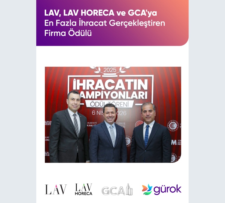 Export Achievement Award for LAV, LAV HORECA, and GCA