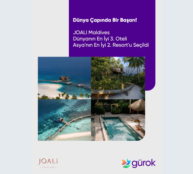 JOALI Maldives, Asya'nın En İyi 2. Resort Oteli ve Dünyanın En İyi 3. Oteli Seçildi